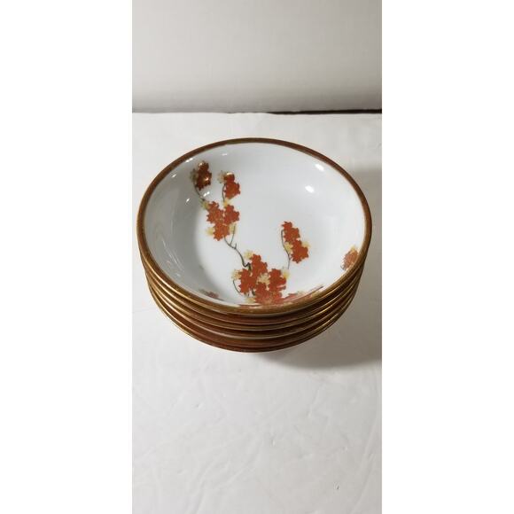 Japan marked bowls set of six Kutani porcelain (3.1244) - Picture 1 of 12